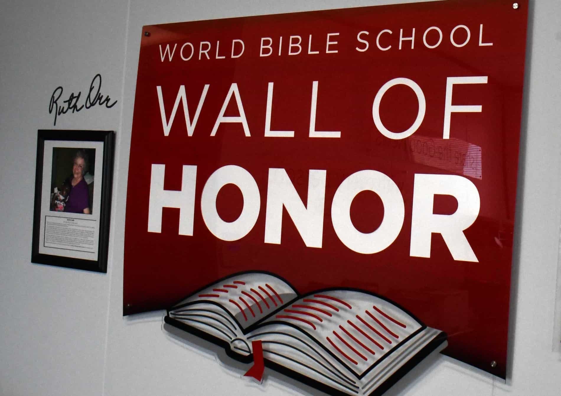 Wall of Honor World Bible School