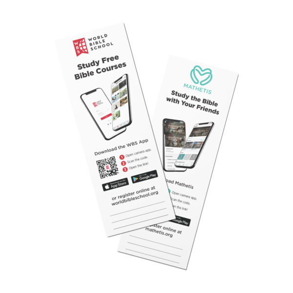 Downloadable Bookmark - WBS and Mathetis App